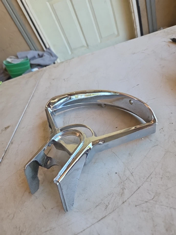 1955-56 Chevrolet 150 210 Bel Air Dash Gauge Cluster OEM Chrome 158937 - Image 2 of 4