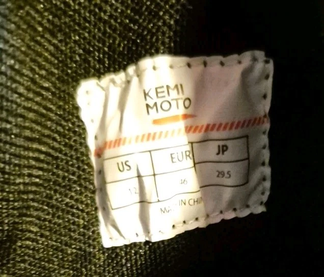 KEMIMOTO Motorcycle Shoes with Thick Heel Protective Gear Casual 12 Mens, Black  - Image 4 of 4