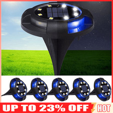 LED Solar Power Ground Lights Floor Decking Patio Outdoor Garden Lawn Path Lamp
