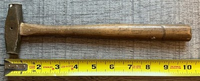 Vintage Brass Head Hammer w/ Hickory Hartwell Brothers Handles