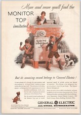 GE Refrigerator All Steel Electric Cleveland Ohio Lemonade 1930 Vintage Print Ad