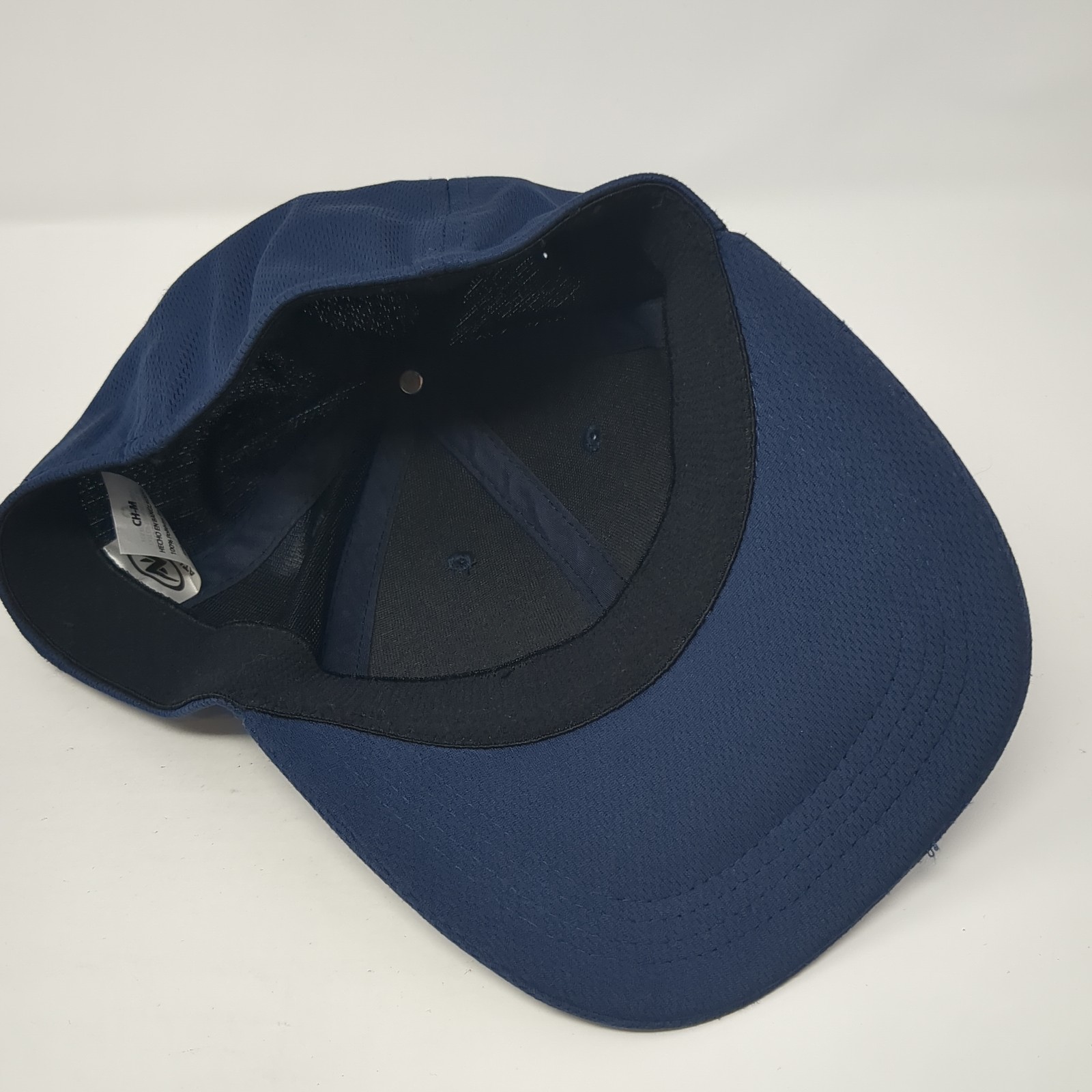 Athletic Works Fitted Hat Blue Medium Solid Vent … - image 6
