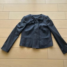 Red Valentino Collarless Ribbon Jacket