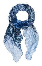 Desigual sciarpa Maggi Rectangle Foulard Denim Medium Wash