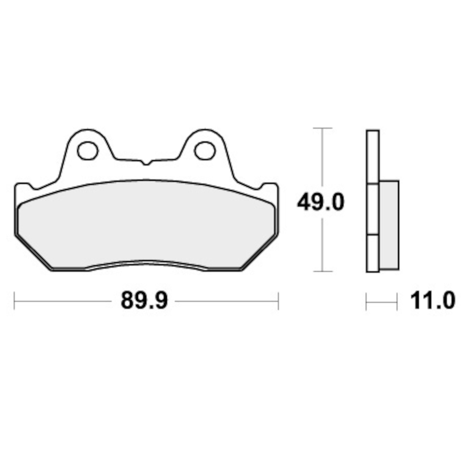 Brake Pads for HONDA XL 600 V TRANSALP 1987-1990 Front Organic Street SBS - Image 11