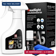 Car Headlight Restoration Kit - Headlight Cleaner  Restorer Kit with Restoratio