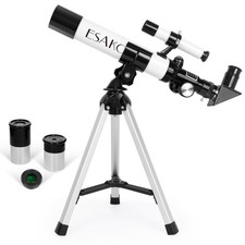 ESAKO Telescope for Kids, 100x Magnification, Kids Telescope with Two Eyepiec...