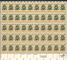 1508 Christmas Tree MNH Sheet