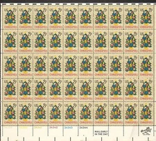 1508 Christmas Tree MNH Sheet
