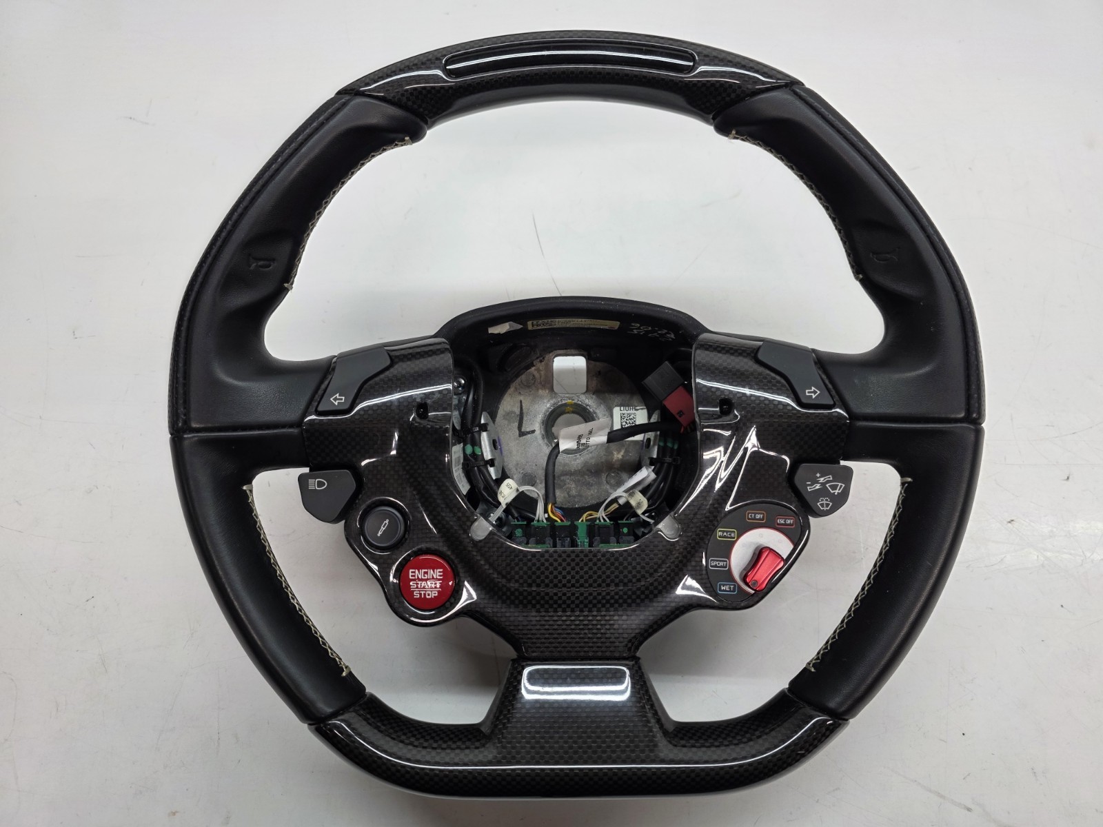 FERRARI 488 CARBON FIBER STEERING WHEEL OEM 314910