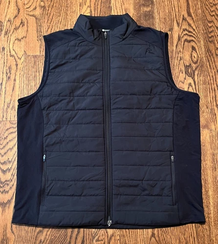 Rhoback Fulton Performance Vest Mens XL Black Golf Insulated $154 Retail - product listing photo