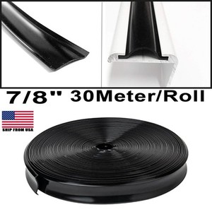 75 FT White Vinyl RV Screw Cover - 5/8 Flat Insert Trim Molding Flexible - View #4