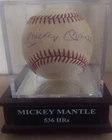 Mickey Mantle Autographed Signed Baseball  -  Certified