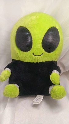 Alien Nanco Belly Buddies Plush Stuffed Toy 9'', Green Black, Chubby 