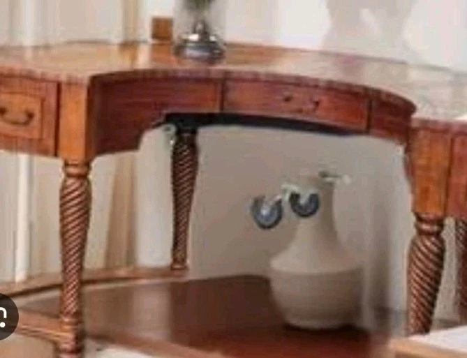 Escritorio ejecutivo de escritura curvada WOOD Demilune Foto 4 de 4