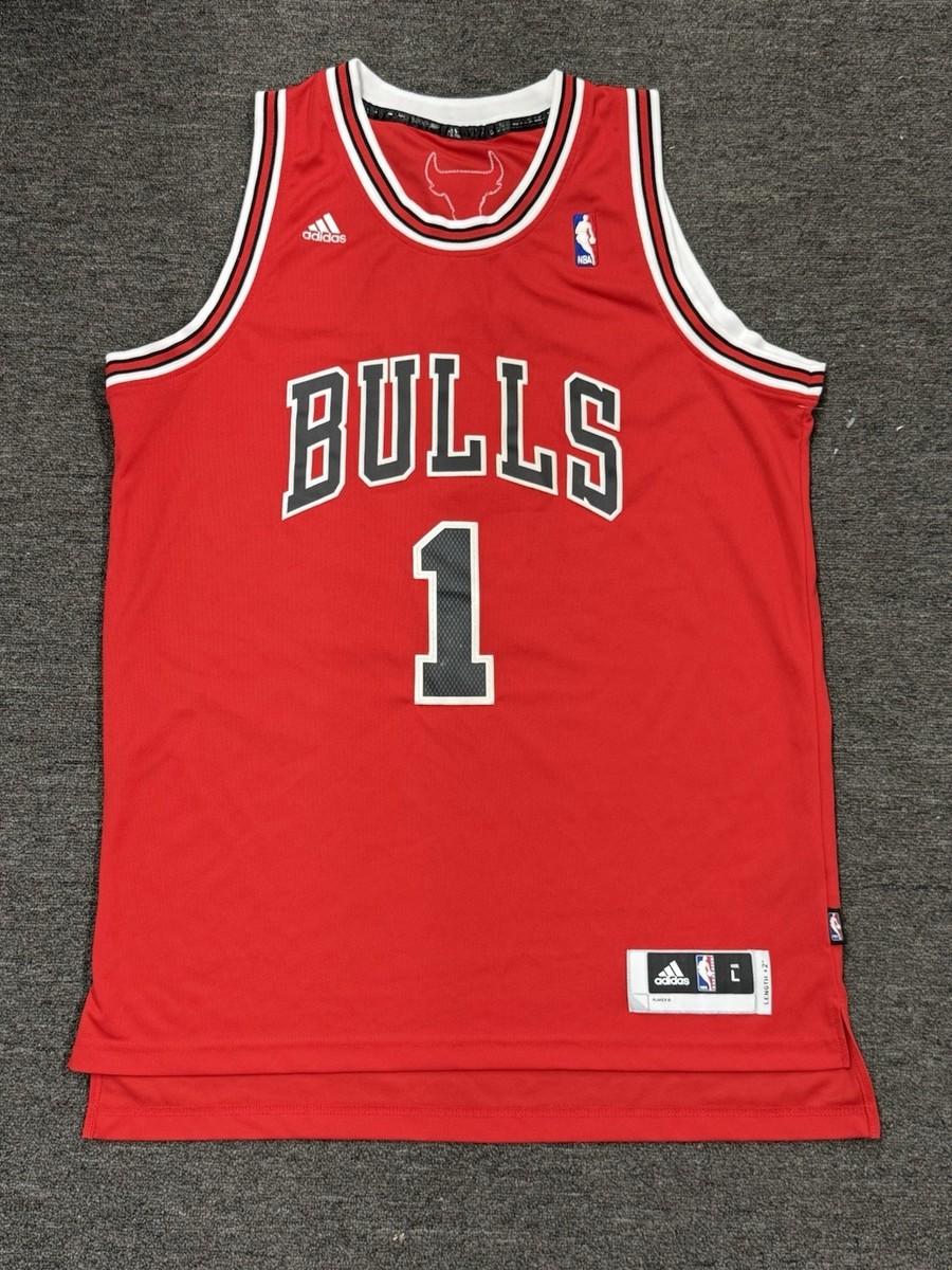 Derrick Rose 1 CHICAGO BULLS レプリカジャージ M NBA adidas Chicago Bulls Derrick Rose #1 Red Basketball Jersey