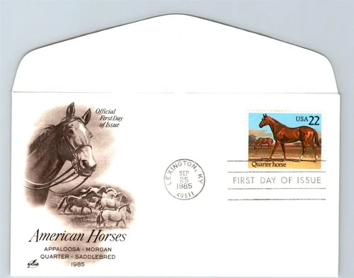 S06-3758, AMERICAN HORSES, QUARTER HORSE, ARTCRAFT FIRST DAY COVER