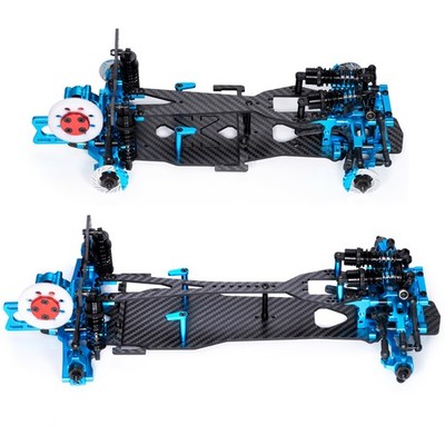 RC-Chassis für 1:10 D5 MINI+SR/D5+SR RC-Drift-Auto für flache Straßen