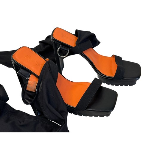 Sugar Thrillz Dolls Kill Mesh Overknee Plateau Heels Sandalen Größe 8 NEU - Bild 8 von 12