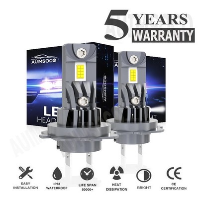 For Peugeot 207 301 307 308 3008 H7 Low Beam LED Headlight 2* Bulbs Canbus Ready
