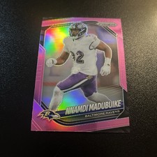 2025 Panini Prizm- Nnamdi Madubuike #22 Pink Prizm  Baltimore Ravens