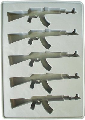 AK-47 Gun Ice Cube Tray - Funny Firearms Dad Military White Elephant Novelty Gag