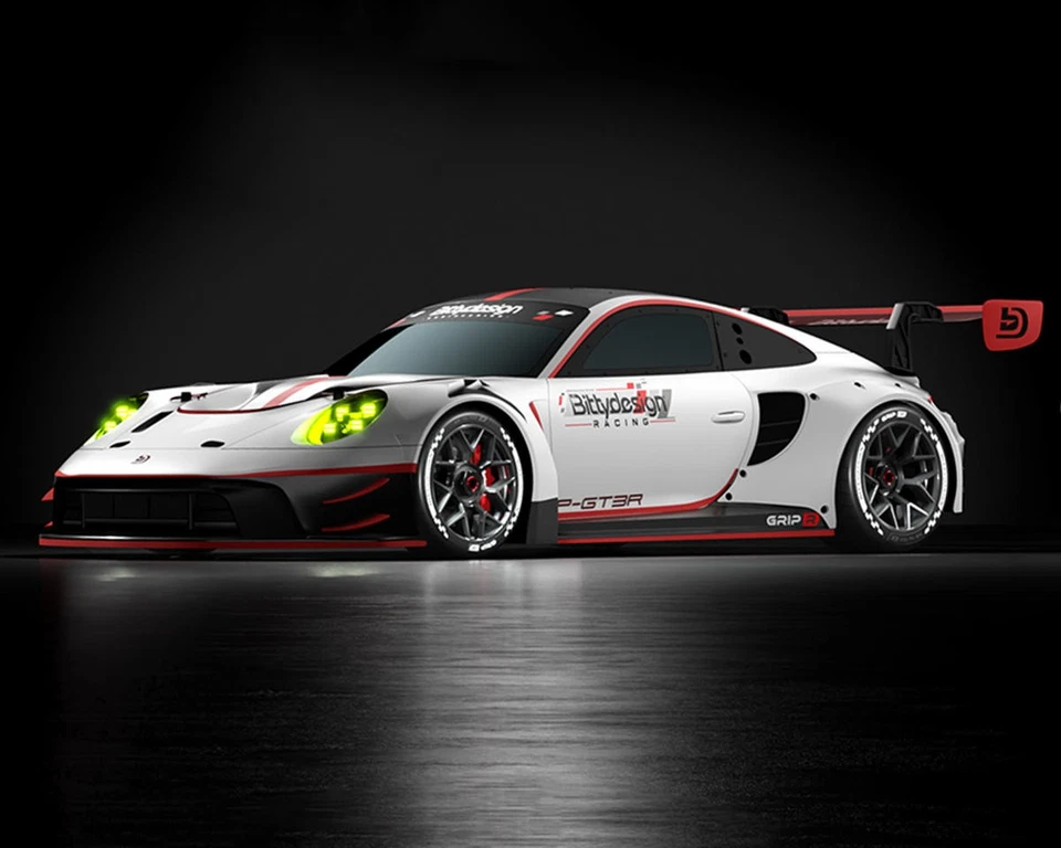 Bittydesign Arrma® Felony™ P-GT3R 1/7 Supercar Pre-Trimmed Body (Clear) - Image 3 of 4