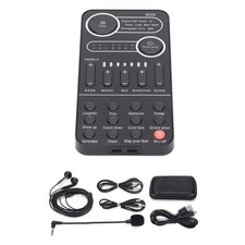 For DSP Sound Card Portable Mixer with Reverb Mode 13 Electronic Sound Modes
