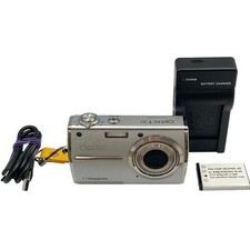PENTAX Optio T30 Silver Compact Digital Camera 7.1MP Touchscreen Tested
