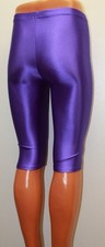 Women Shortened Leggings 505-00 Purple Color Spandex Size L