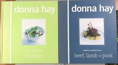 Donna Hay Simple Essentials Cookbook Set Beef, Lamb, Bork And Chicken Hardcover