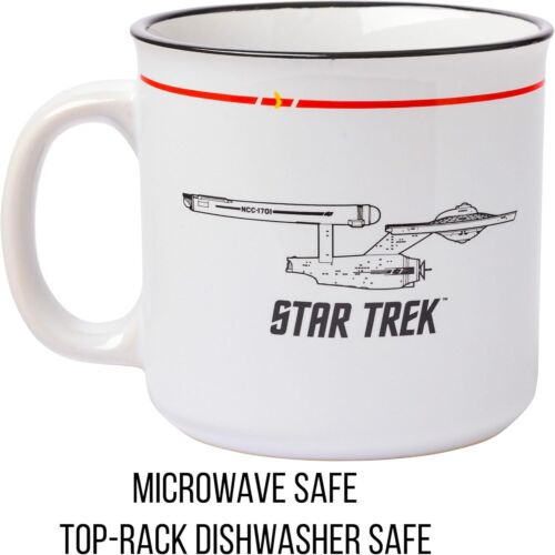 Star Trek NCC-1701 Property of the USS Enterprise Keramik Camper Becher, 20 Unzen - Bild 3 von 7