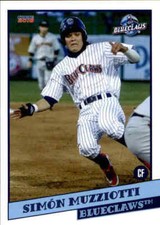 2018 Lakewood BlueClaws Choice #17 Simon Muzziotti Monagas Venezuela VZ Card