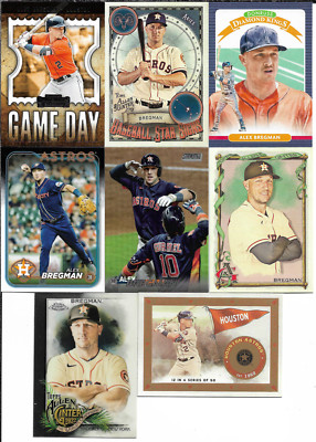 Alex Bregman 8 Card Lot with Gameday & Other Inserts NM