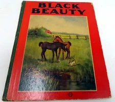 Hardback Antique Book Black Beauty Anna Sewell 1922 Hardcover Illustratrated