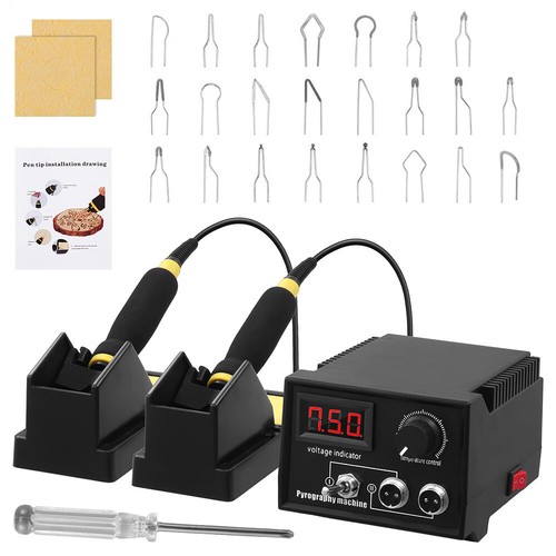 PRO Brandmalkolben Brandmalerei Brandmalstation Brennpeter Set Für Holzwerk 90W