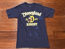Walt Disneyworld Disneyland Resort 1955 Blue Mens Small Mickey Mouse T Shirt