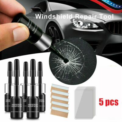 5PCS Auto Glass Nano Repair Fluid Window Broken Glass Nano Repair Tool