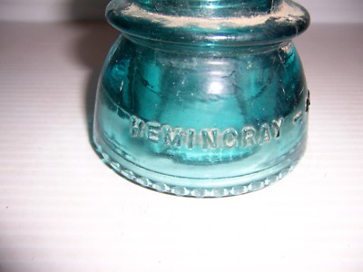 Vintage Hemingray No. 42 Blue Glass Insulator For DIY Lamp | eBay