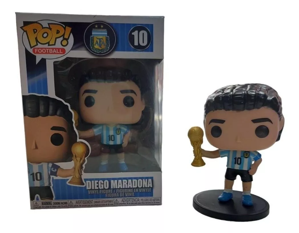 Diego Marado Futbol Funko Pop # 10 Unico Funko 3D (3D Football Toy