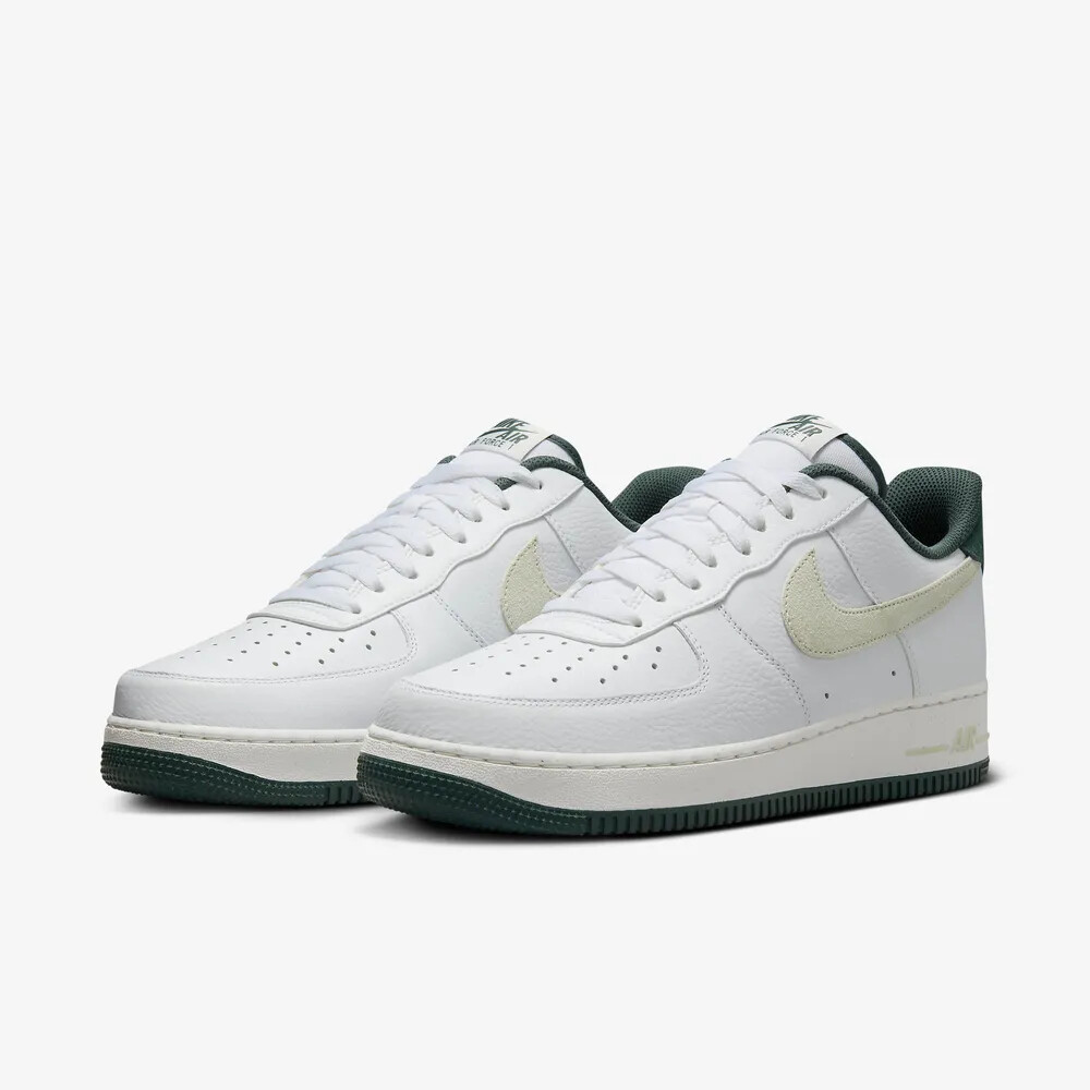 New Nike Air Force 1 '07 LV8 Low Shoes - White/ Vintage Green