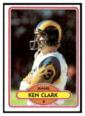 1980 Topps #43 Ken Clark Los Angeles Rams Rookie Excellent