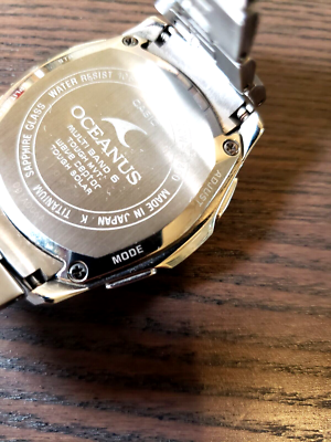 CASIO OCEANUS OCW S1400 Manta Solar Radio Men's Watch Used