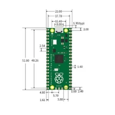 set of 1 ARM  Microcomputers  RP2040 Board  Dual-Core 264KB  new