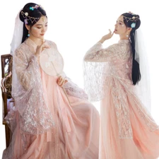 Hanfu Stage Costume Female Full Set Spring Student Tube Top Skirt Elegant Dress
