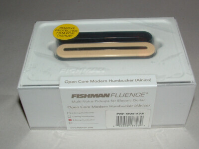 Fishman Fluence PRF-M08-AVB Open Core 8 String Pickup Alnico RevZeb/Black Nickel