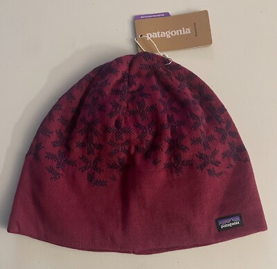 Patagonia Fitz Roy Snowfall Beanie Wax Red Men's OSFM BNWT