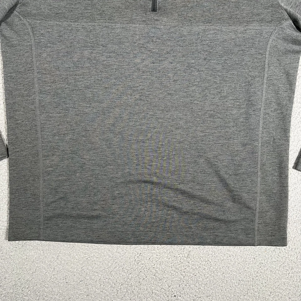 Nike Sweater Mens Large Gray Tour Performance Golf 1/4 Zip Pullover Wool Blend - Image 4 of 4