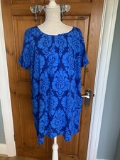 Dress by Joules "Camellia Dress" Size 16 Blue Floral **SALE** 