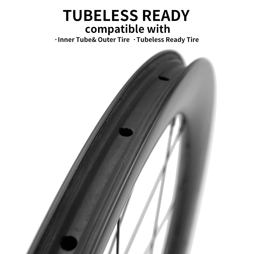 UCI Carbon Wheelset 700C Road Bike U Shape 25mm Width Bicycle Wheels Rim Brake